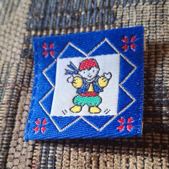 Other - Embroidered Cartoon Patch in Blue, White, Red, Green, Yellow